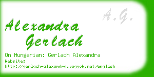 alexandra gerlach business card